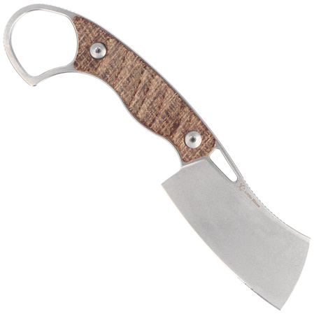 Nóż Kizer Little Rhino Brown Burlap Micarta, Stonewashed AEB-L by Giedymin Kapuscinski (1065A4)