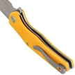 Kubey Flash KU158N Knife, Yellow G10, Satin San Mai M2