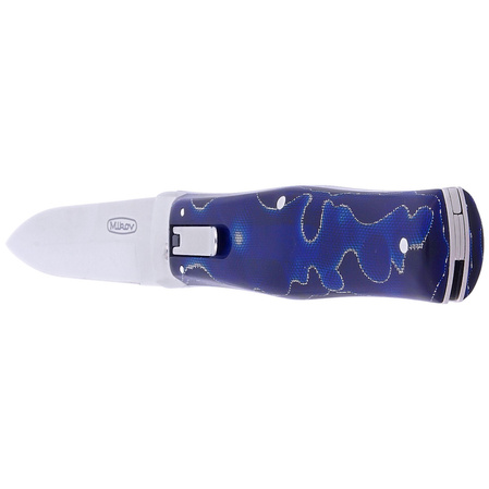 Nóż sprężynowy Mikov Predator Blue Raffir, Mirror N690 (241-BRa-1/KP BLUE)