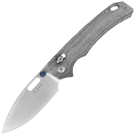 Kizer Outposter Knife Black Norplex UltreX™ Micarta, Satin Nitro-V (V3802CDA1)