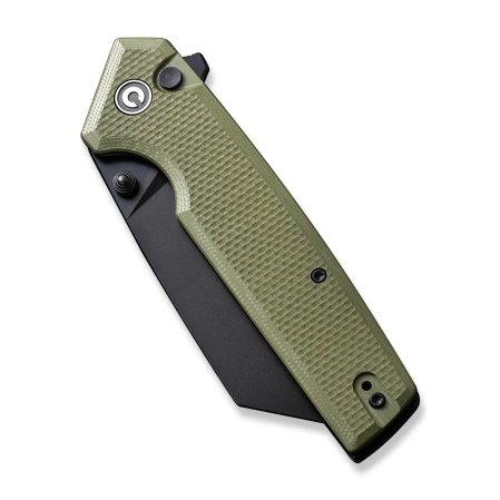 Civivi Knife Amirite OD Green Coarse G10, Black Nitro-V (C23028-3)