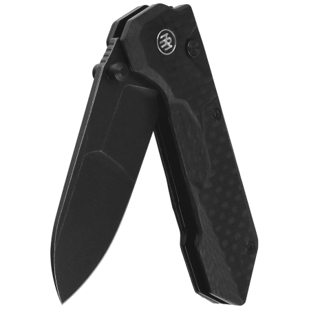 Nóż składany Remette Cosmic Black Milled CF/G10, Black Titanium Plating 14C28N (RTCO-GC)