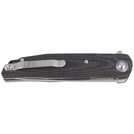 Bestech Knife Ascot Carbon Fiber / Black G10, Satin D2 (BG19A)