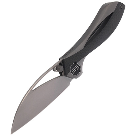 Nóż składany WE Knife Pleroma Gray Titanium / Carbon Fiber, Satin M390 by Elijah Isham (821A)