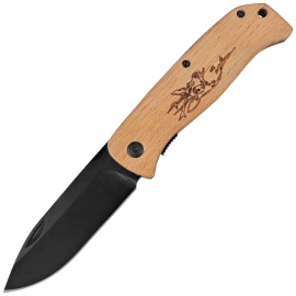 Martinez Albainox Country Deer Knife Wood, Black 3Cr13Mov (25147GR633)