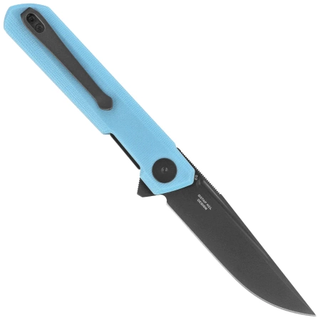Nóż składany Bestechman Mini Light Blue G10, Grey PVD D2 by Ostap Hel (BMK03L)