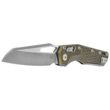 Microtech MSI S/E Ram-Lok OD Green Frag Aluminum, Apocalyptic M390MK by Tony Marfione (210-10APFROD)
