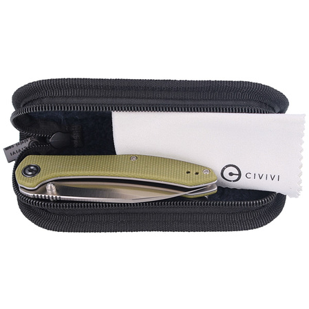 Nóż składany CIVIVI Hadros Olive Micarta, Satin Finish by Dylan Mallery (C20004-3)