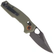 FoxEdge Crew Knife OD Green G10, Black Stonewashed 9Cr14Mov (FE-039 G10OD)