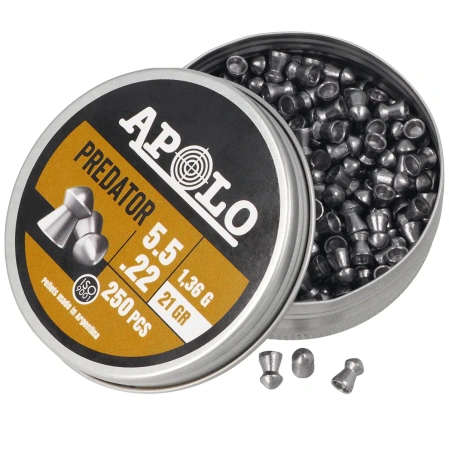 Śrut Apolo Predator 5.5 mm, 250 szt. 1.36g/21.0gr (19953)