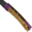 Kizer Mini MoMo Knife Purple Aluminum / Yellow PEI, Black PVD Nitro-V by Vladimir Legachev (V3663A1)