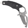 MAC Coltellerie Gunslinger Scuba Rescue Diving Knife Black FRN, Satin 420 by Riccardo Silva (GLRRE.N)