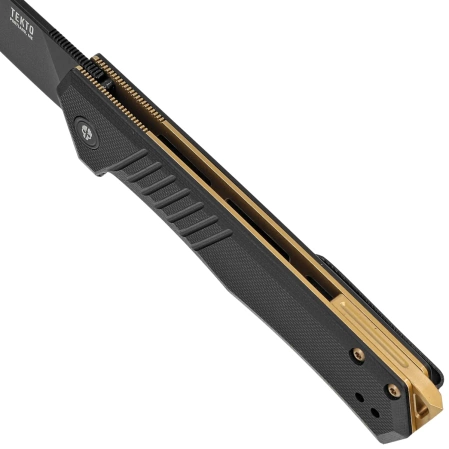 Nóż składany Tekto F1 Alpha Black G10, Bronze HW, Black D2