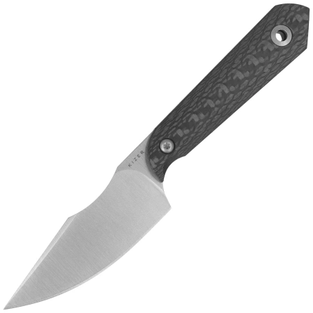 Kizer Mini Harpoon Knife Carbon Fiber, Satin M390 by Maverick Customs (1040S8)
