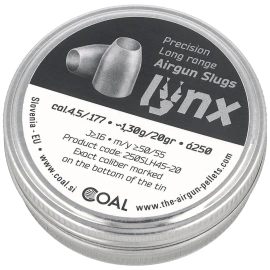 Coal Lynx HP Slugs 20 4.5 mm, 300 pcs 1.29 g / 20.00 gr (250SLH45-20)