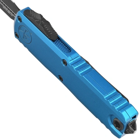 Nóż automatyczny OTF Microtech UTX-85 Gen IV D/E Blue Aluminium, Black M390MK by Tony Marfione (12324-1BL)