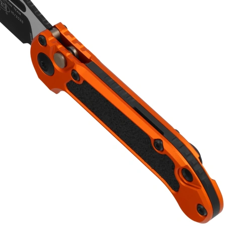 Microtech LUDT Gen III T/E Automatic Knife Orange Aluminum, Black M390MK by Tony Marfione (1136-1OR)