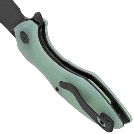Nóż składany Kubey Nobel Jade G10, Blackwashed 14C28N (KU236Q)