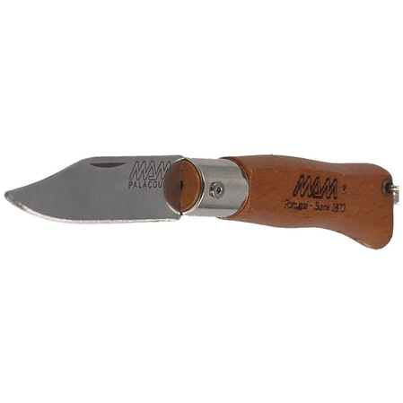 Nóż składany brelok MAM Douro Mini Light Beech Wood, Inox HW, Satin 420 (2002-LW)