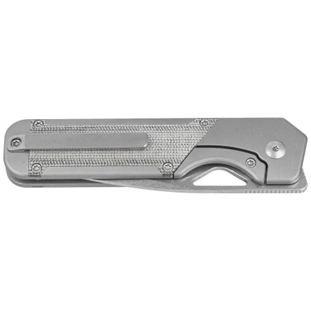 Kizer Militaw Knife Gray Titanium / Black Micarta, Stonewashed S35VN by Jonathan Styles (Ki3634A1)