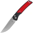 Nóż składany Bestechman Icebreaker Black Aluminum / Red G10, Satin D2 (BMK16A)