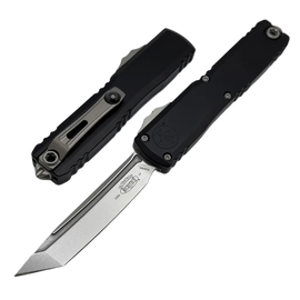 Microtech Ultratech Gen IV T/E OTF Knife Black Aluminum, Stonewashed M390MK by Tony Marfione (11234-10)