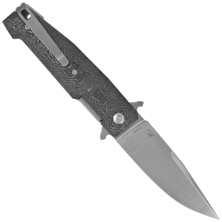 Viper Keeper 2 Damask Fat Carbon, Satin Elmax by Fabrizio Silvestrelli Knife (V6000FCLD)