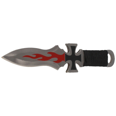 Martinez Albainox Black Cross Set 3pcs Throwing Knives (31884)