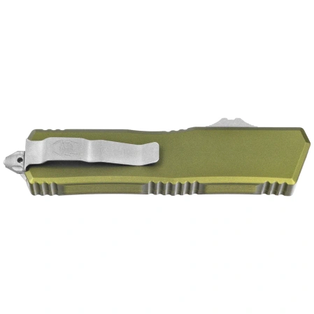 Nóż automatyczny OTF Microtech Scarab II Gen III Executive T/E OD Green Aluminium, Apocalyptic P/S M390MK by Tony Marfione (1177-11APOD)