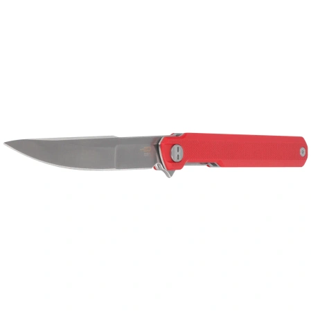 Bestech Duoz Knife Red G10, Satin 14C28N by Ostap Hel (BG65C)