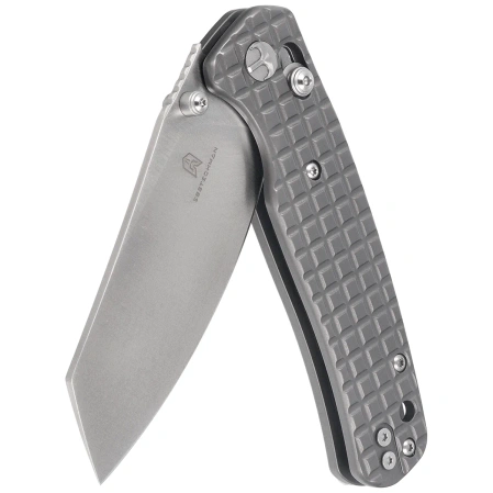 Bestechman Cicada's Wing Knife Grey Frag Stainless Steel, Satin 10Cr15MoV (BMK06-S-1)