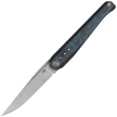 Bestech Spear Phisher Black Titanium/Blue CF, Hand Rubbed Satin M390 by Todd Knife and Tool (BT2405C)