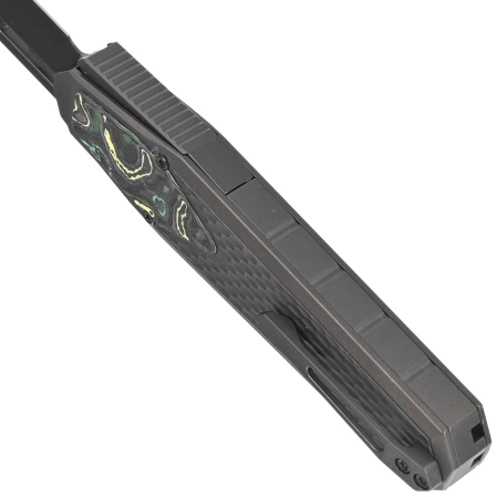 Nóż grawitacyjny Remette Swordfish Black DLC Titanium / Yellow Green Carbon Fiber, Black DLC M390 (ZL101A6)