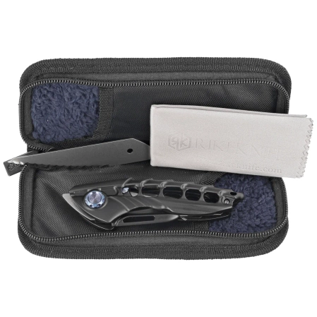 Nóż składany Rike Knife RK-Alien1-B Black DLC Titanium, Satin M390 by Richard Wu