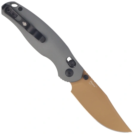 Nóż składany Kizer Phoca CC Gray Aluminum, Sunset Metal PVD AEB-L (V3780A2)