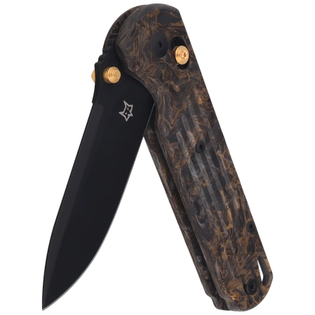 Nóż składany Fox Gabi Dark Matter Carbon Fiber, Black Stonewashed PVD Niolox (FX-451 DMG)