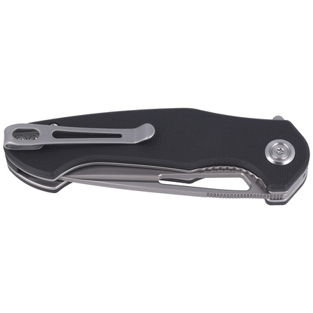 Kubey Knife Dugu Black G10, Sand Blasted 14C28N (KU210E)