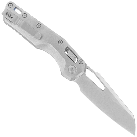 Microtech Amphibian Ram-Lok S/E Marfione Select Knife Stonewashed Slab Side Titanium, Bronze HW, Stonewashed M390MK by Tony Marfione (137RL-10MS1)