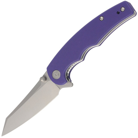 Nóż składany Civivi P87 G10 Purple, Silver Bead Blasted Nitro-V by Kaila Cumings (C21043-2)