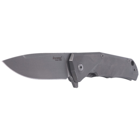 LionSteel T.R.E. Grey Titanium / Grey Ti, Stone Washed M390 by Molletta (TRE GY)