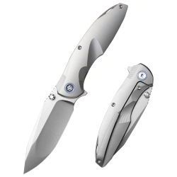 Nóż składany Remette RT-Cool Whale Titanium, Sand Blasting M390 (RTCL-T1)
