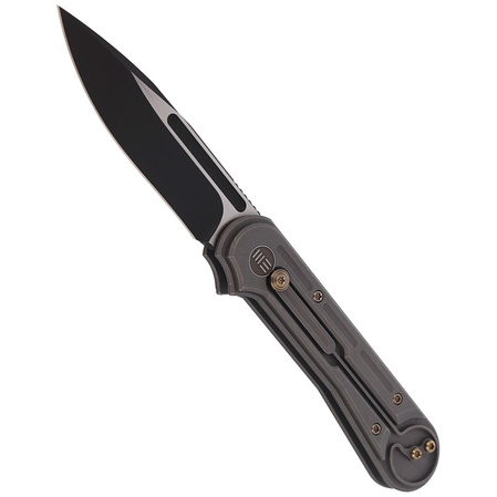 WE Knife Double Helix Gray Titanium, Black Stonewashed CPM S35VN (815E)