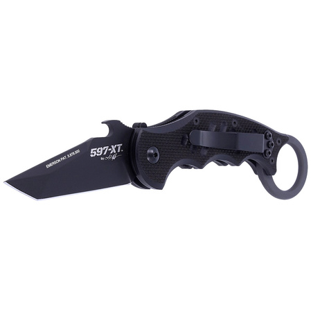 FOX The Dart Karambit Knife Black G10, Black Idroglider N690 by Doug Marcaida (FX-597 XT)