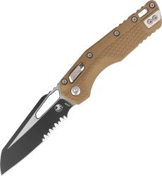 Microtech MSI S/E Knife Dark Earth Tri-Grip Polymer, Black P/S M390MK by Tony Marfione (210T-2PMDE)