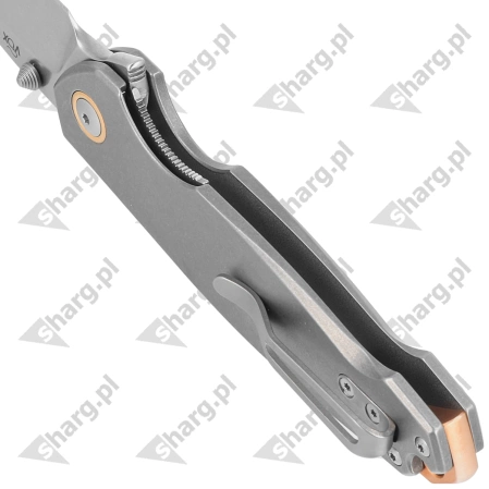 Nóż składany Viper Katla Gray Titanium, Stonewashed M390 by Jesper Voxnæs (V5982TI)