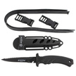 Nóż nurkowy MAC Torpedo 11 BE Black PP-TPE, Black Idroglider W 1.4060