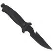 Nóż nurkowy Mac Coltellerie Aquatys 2 Black PP-TPE, Black Idroglinder W 1.4116 (AQT12-2.N)