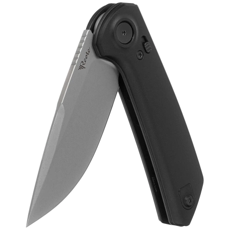 Nóż składany Reate PL-XF-A-2 Black Aluminium, Stonewashed Nitro-V