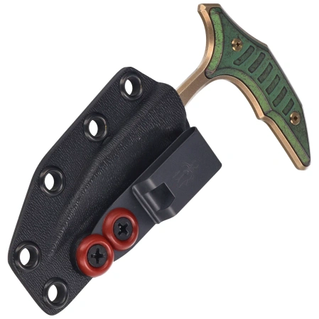 Nóż Microtech Bee Marfione Select Antique Green Titanium, Bronze Titanium HW, Bronzed Stonewashed F/S 440C by Bastinelli (218-15MS1)