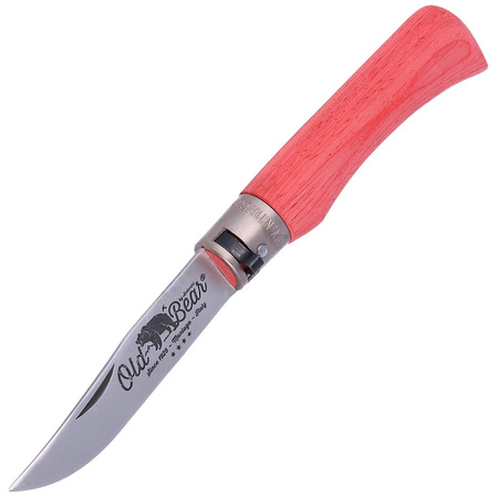 Nóż składany Antonini Old Bear Laminated Red, Satin Stainless (9307/21_MRK)
